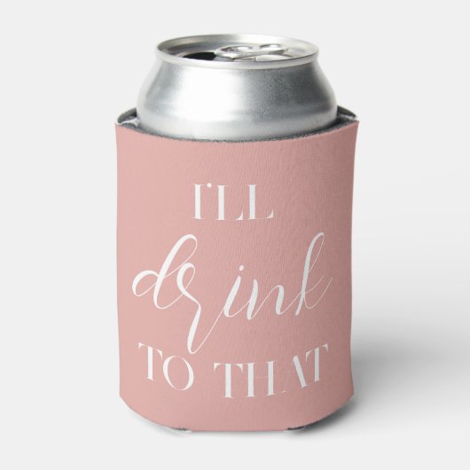 Ik Drink naar die Wedding Custom Koelbox Blikjeskoeler (Blikje Voorkant)