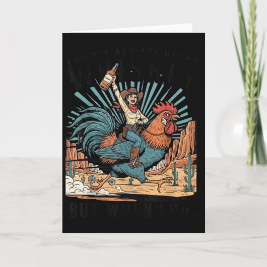 Ik Drink Niet Altijd Whiskey Maar Als Ik Dat Doe F Kaart (Voorkant)