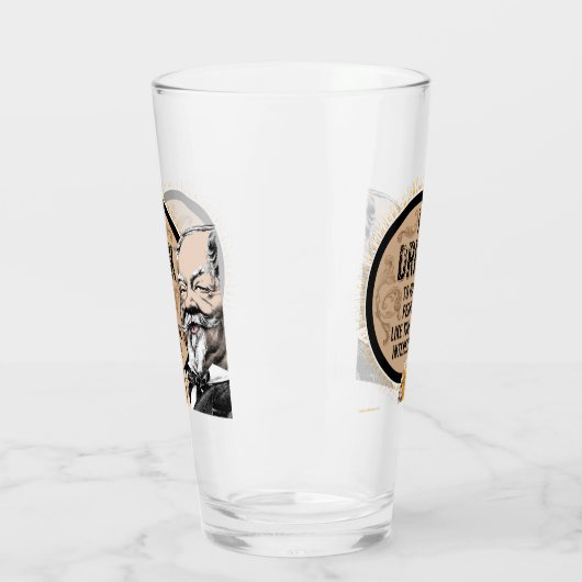 Ik Drink (om je interessanter te maken) Glas (Links)