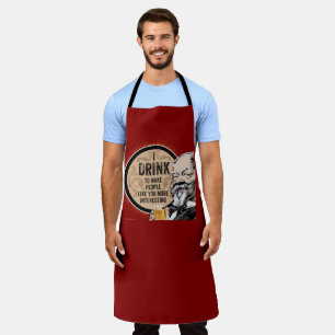 Ik Drink (om je interessanter te maken) Schort