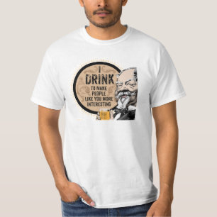 Ik Drink (om je interessanter te maken) T-shirt