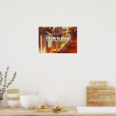 Ik Drink om mensen interessant fotocitaat te maken Poster (Keuken)