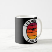 Ik drink op en aan - drone Piloot Koffiemok (Voorkant rechts)