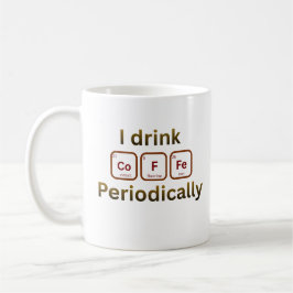 Ik Drink Periodiek Koffie Funny Chem Koffie Pun Koffiemok
