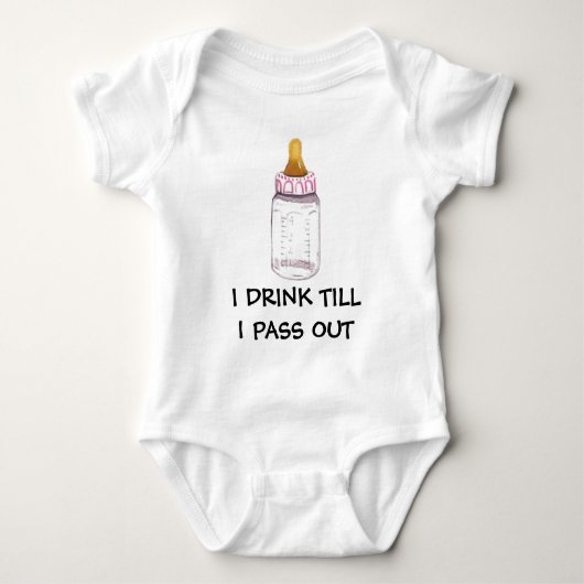 IK DRINK TILL I PASS OUT ROMPER (Voorkant)