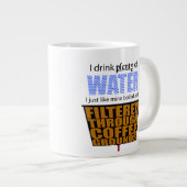 Ik Drink VLENTEL van Water... Als koffie Grote Koffiekop (Voorkant rechts)