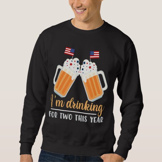 Ik Drink voor twee van dit jaar. Trui (Voorkant)
