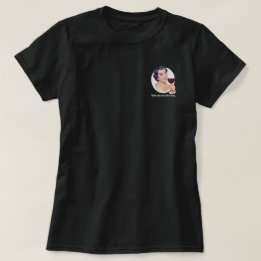 Ik drink wijn en dat is zwart. t-shirt