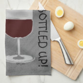 Ik Drink wijn ... Theedoek (Quarter Fold)