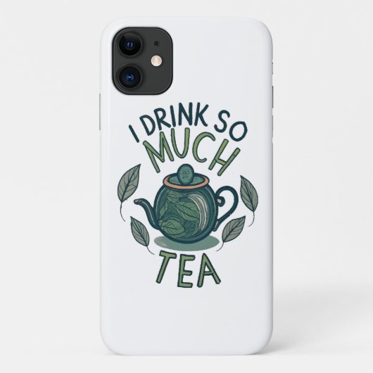 Ik Drink Zo Veel Thee, Mooie Theepot Case-Mate iPhone Case (Achterkant)