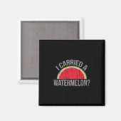 Ik droeg een watermeloen' grappig dansen voor dans magneet (Voorkant / Achterkant)