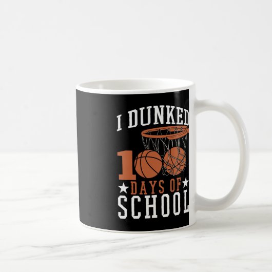 Ik dronk 100 dagen kindertuinbasketba koffiemok (Rechts)