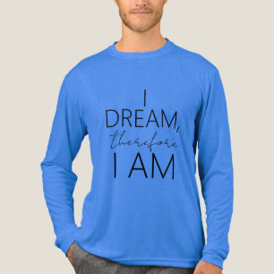 "Ik droom, daarom ben ik" Inspirerend in zwart Tri-Blend Shirt