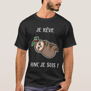 Ik droom dus ik ben lachende dieren voor kinderen  t-shirt