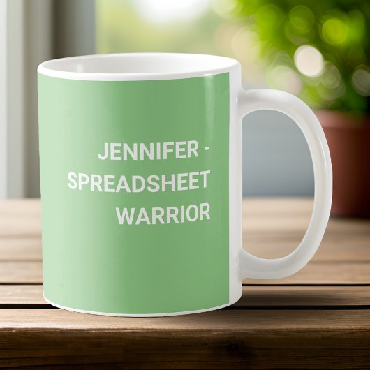 Ik droom in draaitafels - Sage Green Koffiemok