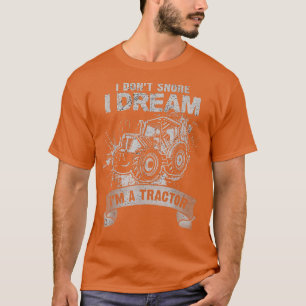 Ik droom niet dat ik een Tractor Funny Farmer D be T-shirt