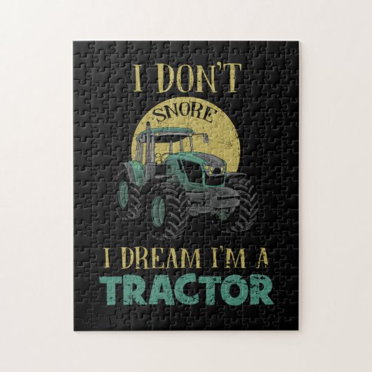 Ik droom niet dat ik een tractor Funny Tractor ben Legpuzzel (Verticaal)