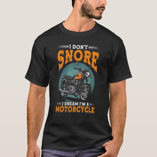 Ik droom niet meer dat ik een motorfietser ben. t-shirt (Voorkant)