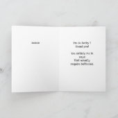 Ik droom over jou (heel ongepast) kaart (Binnen)