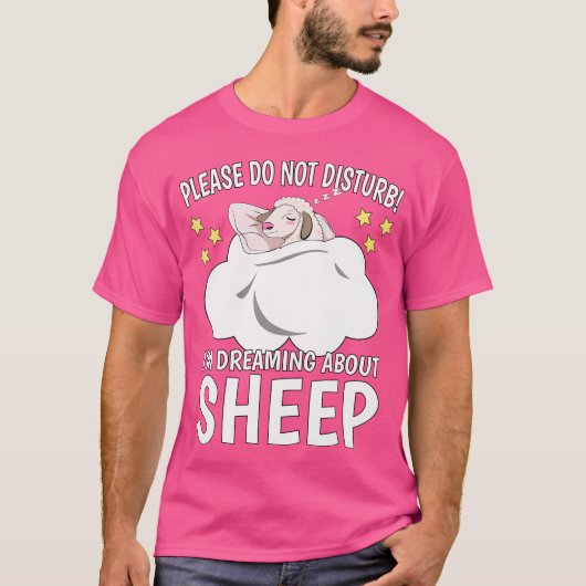 Ik droom over slapende dutjes op schapen t-shirt (Voorkant)