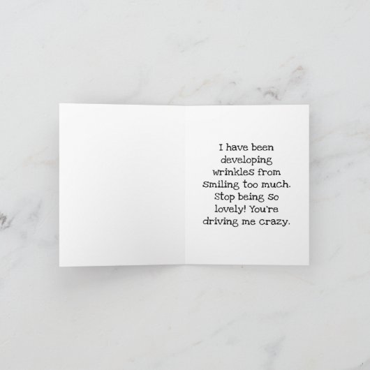 Ik droom overdag over jou (volkomen ongepast) kaart (Binnen)