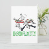 Ik droom van Badminton Kaart (Staand voorkant)