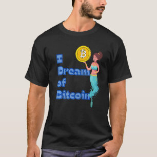 Ik droom van Bitcoin Ethereum Cryptocurrency Genie T-shirt
