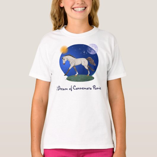 Ik droom van Connemara Ponies T-shirt (Voorkant)