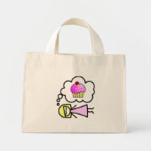 Ik droom van cupcakes mini tote bag (Voorkant)