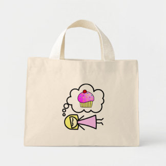 Ik droom van cupcakes mini tote bag