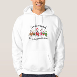 Ik droom van dit soort witte kerst hoodie