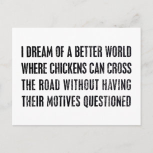 Ik droom van een betere wereld... briefkaart