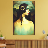 Ik droom van een dame canvas afdruk (Insitu (Woonkamer))