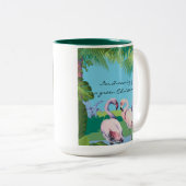 Ik droom van een Groene Kerstmis op maat Tweekleurige Koffiemok (Voorkant rechts)