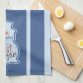 Ik droom van een hotkoffie theedoek (Quarter Fold)