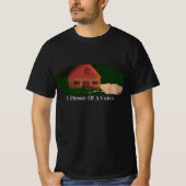 "Ik droom van een hut" T-shirt (Voorkant)