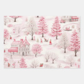 Ik droom van een roze kerst inpakpapier vel (Voorkant 3)