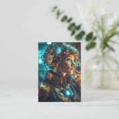 Ik droom van een superheld die sterk en krachtig i visitekaartje (Staand voorkant)