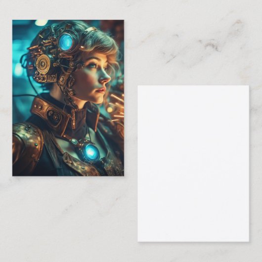 Ik droom van een superheld die sterk en krachtig i visitekaartje (Voorkant / Achterkant)