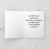 *** IK DROOM VAN EEN "WIJN" KERST *** VOLWASSENE KAART (Binnen)