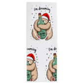 Ik droom van een wijn Kerstmis Cadeautas (Achterkant)