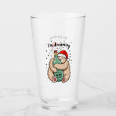 Ik droom van een wijn Kerstmis Glas (Voorkant)