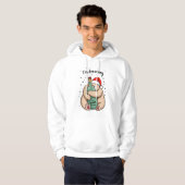 Ik droom van een wijn Kerstmis Hoodie (Voorkant volledig)