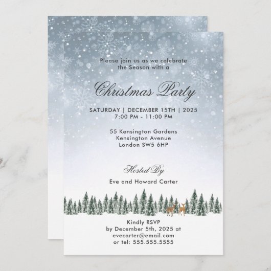 Ik droom van een wit kerstfeest kaart (Voorkant / Achterkant)