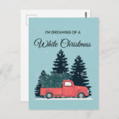 Ik droom van een witte kerst briefkaart (Voorkant / Achterkant)