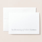 Ik droom van een witte kerst folie kaarten (Voorkant met envelop)