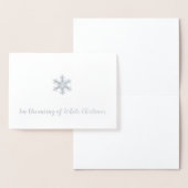 Ik droom van een witte kerst folie kaarten (Display)