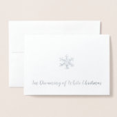 Ik droom van een witte kerst folie kaarten (Voorkant met envelop)