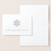 Ik droom van een witte kerst folie kaarten (Display)