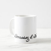 Ik droom van een witte kerst, gewoon elegant koffiemok (Voorkant links)